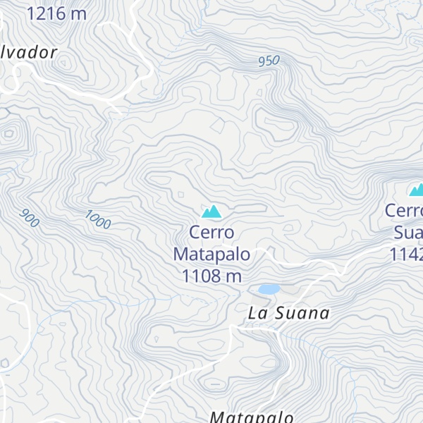 Map of Cerro Matapalo