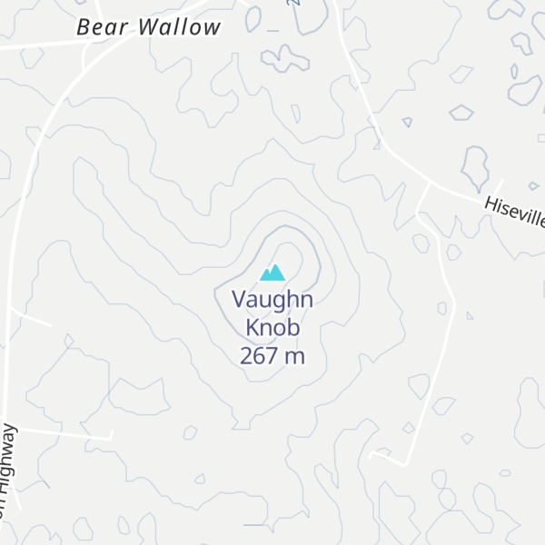 Map of Vaughn Knob