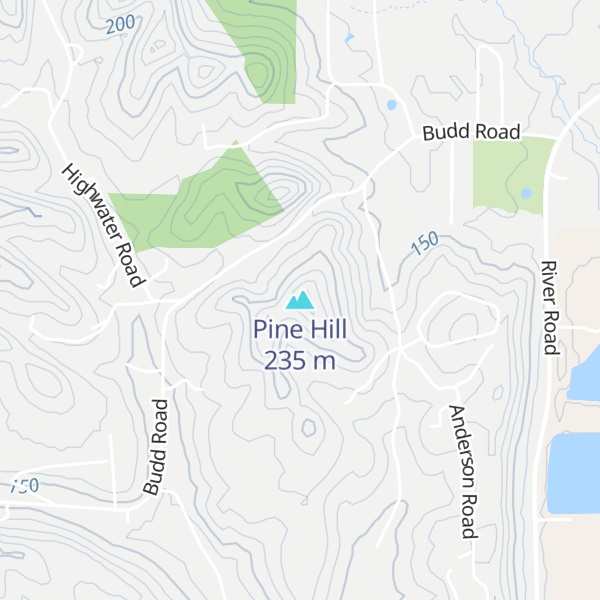 Map of Pine Hill