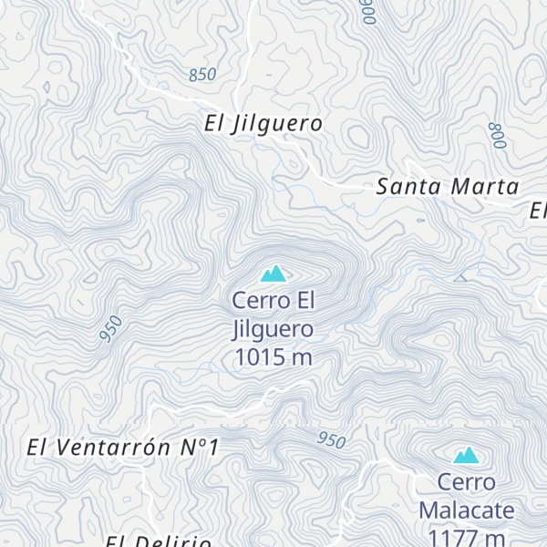 Map of Cerro El Jilguero