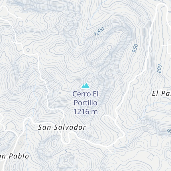 Map of Cerro El Portillo