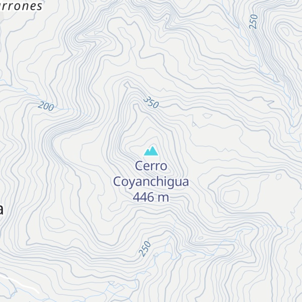 Map of Cerro Coyanchigua