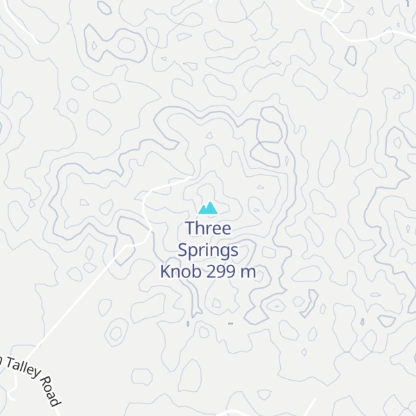 Map of Three Springs Knob