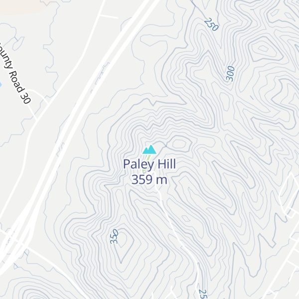 Map of Paley Hill