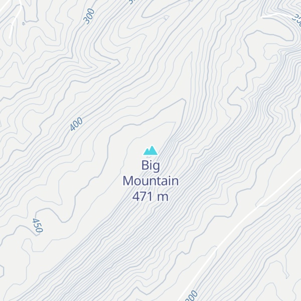 Map of Big Mountain