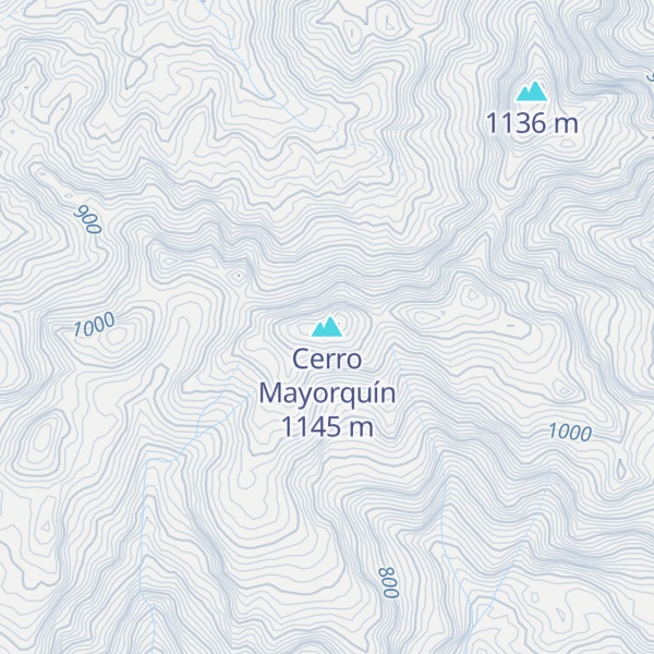 Map of Cerro Mayorquín