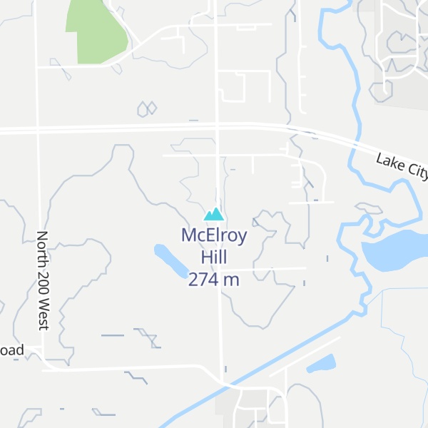 Map of McElroy Hill