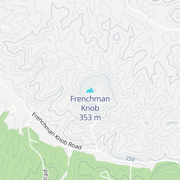 Map of Frenchman Knob