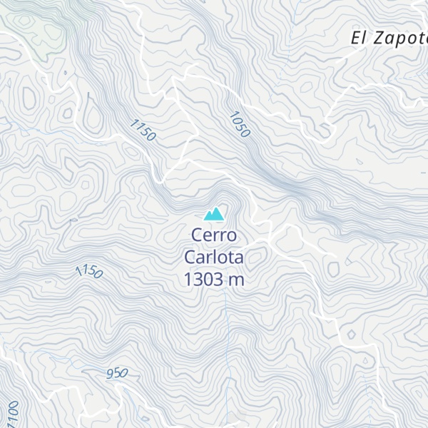 Map of Cerro Carlota