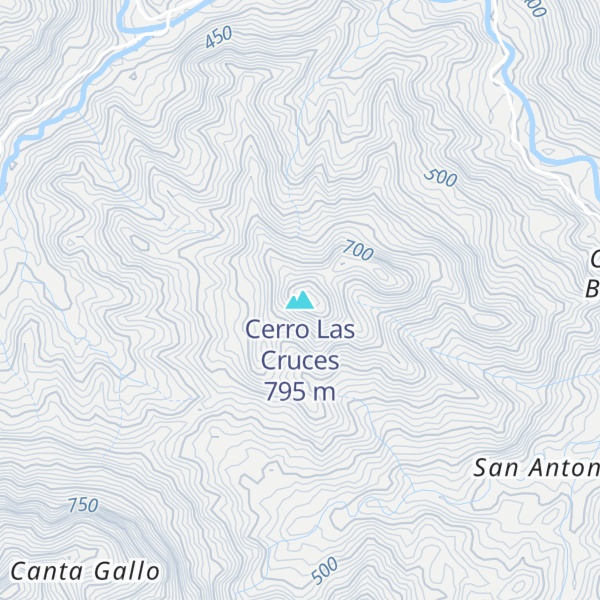 Map of Cerro Las Cruces
