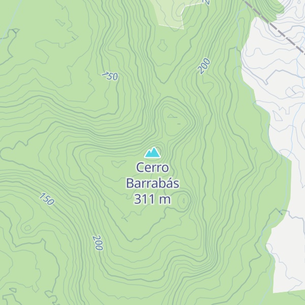 Map of Cerro Barrabás