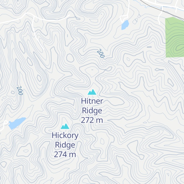 Map of Hitner Ridge