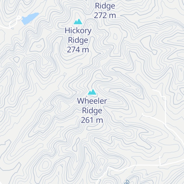 Map of Wheeler Ridge