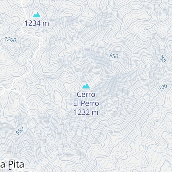 Map of Cerro El Perro