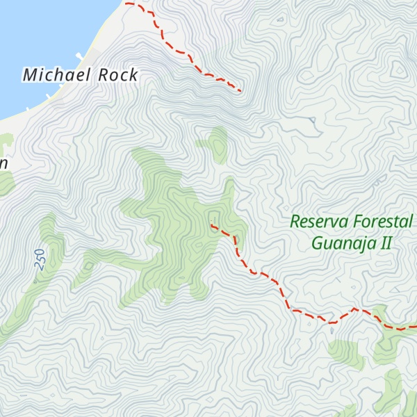 Map of Michaels Peak