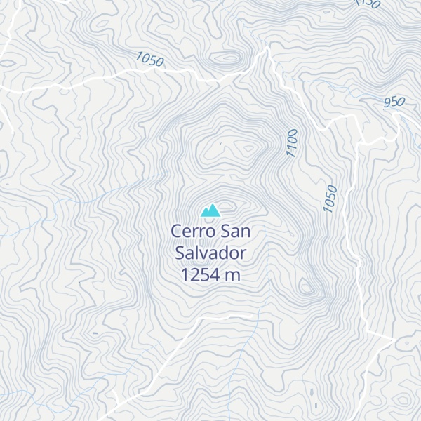 Map of Cerro San Salvador