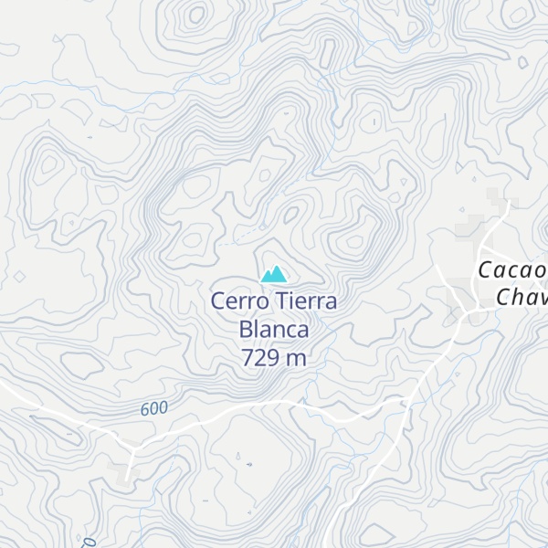 Map of Cerro Tierra Blanca