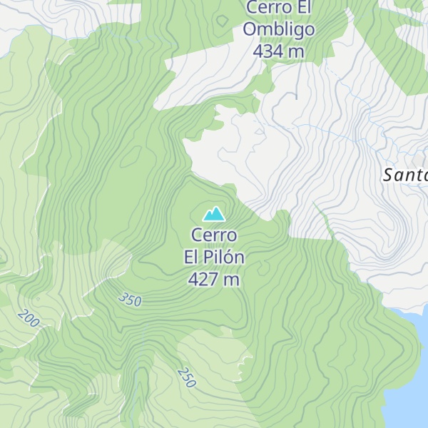 Map of Cerro El Pilón