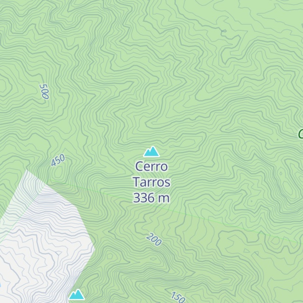 Map of Cerro Tarros