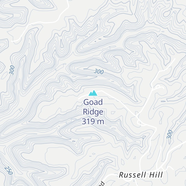 Map of Goad Ridge