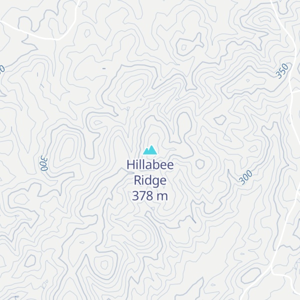 Map of Hillabee Ridge