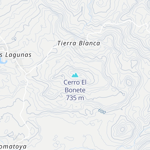 Map of Cerro El Bonete