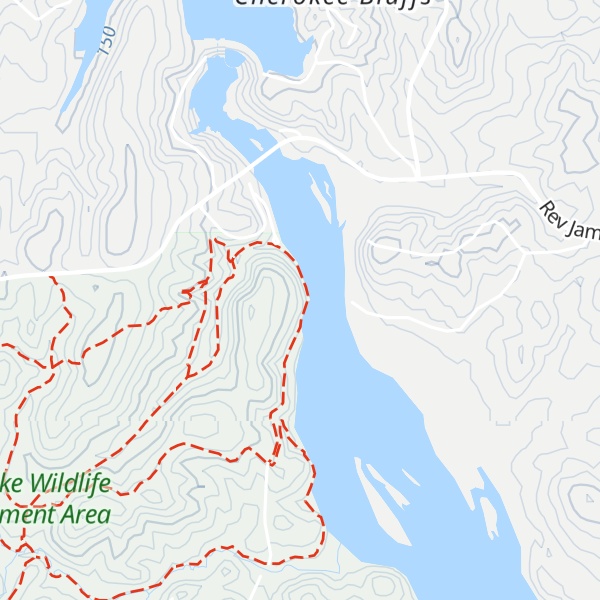 Map of Cherokee Bluffs