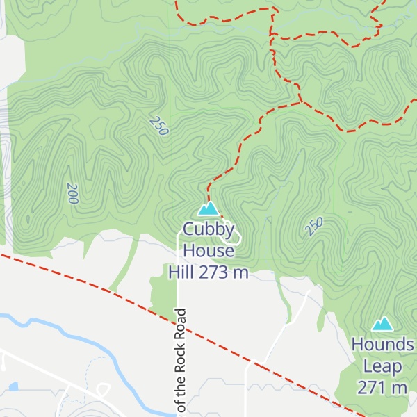 Map of Cubby House Hill