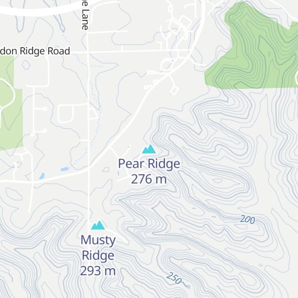 Map of Pear Ridge