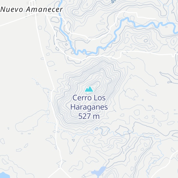 Map of Cerro Los Haraganes