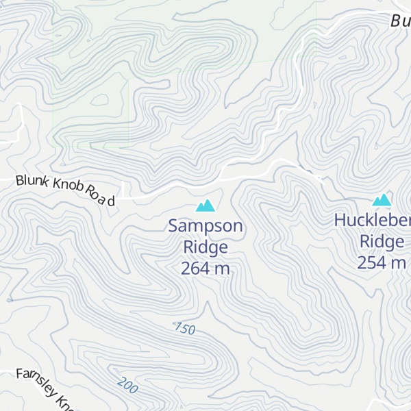 Map of Sampson Ridge