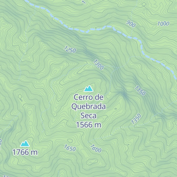 Map of Cerro de Quebrada Seca
