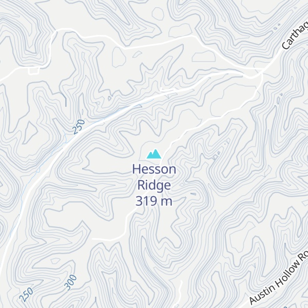 Map of Hesson Ridge