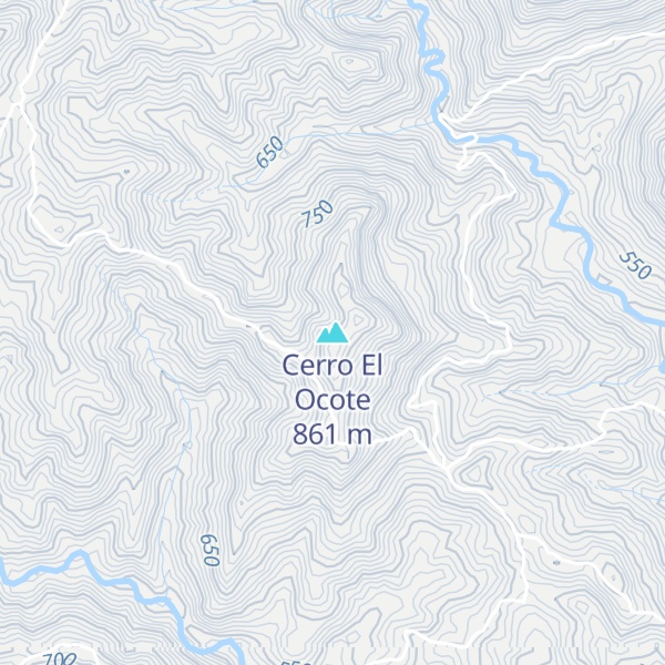 Map of Cerro El Ocote