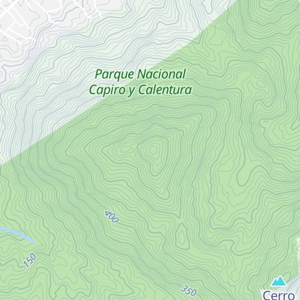 Map of Cerro de Capiro