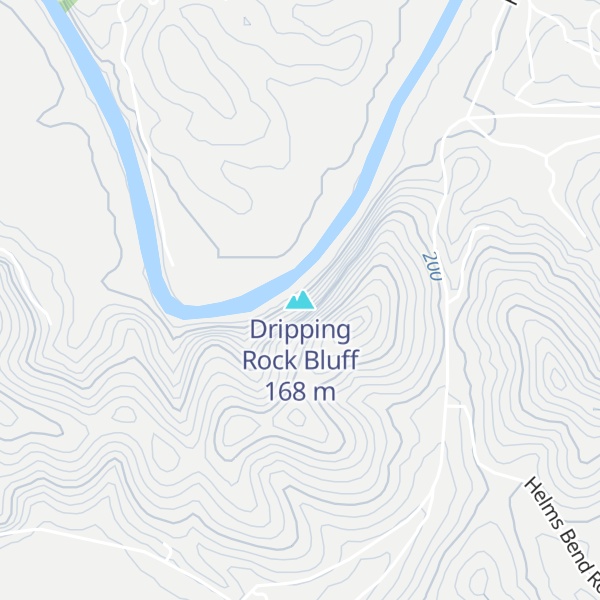 Map of Dripping Rock Bluff