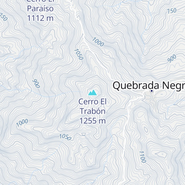 Map of Cerro El Trabón