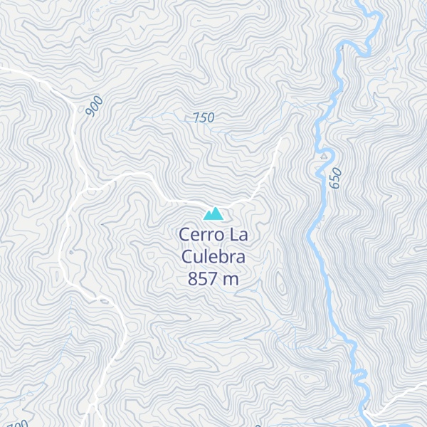 Map of Cerro La Culebra