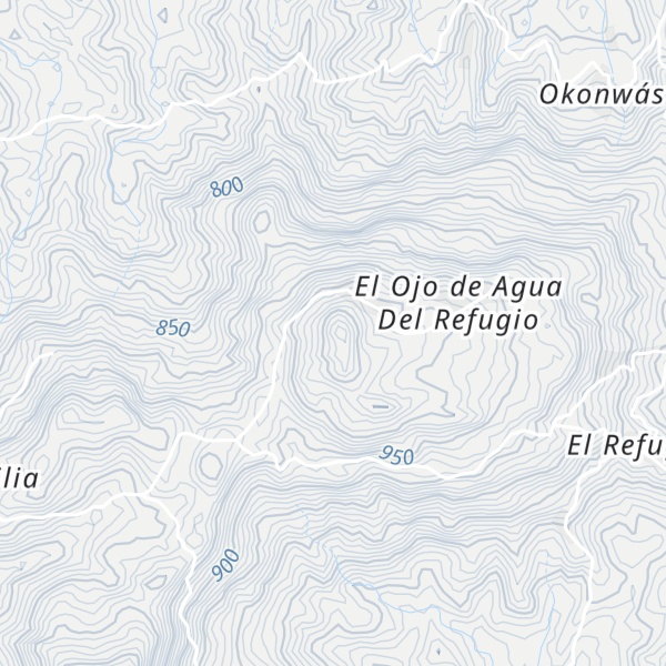 Map of Cerro El Refugio