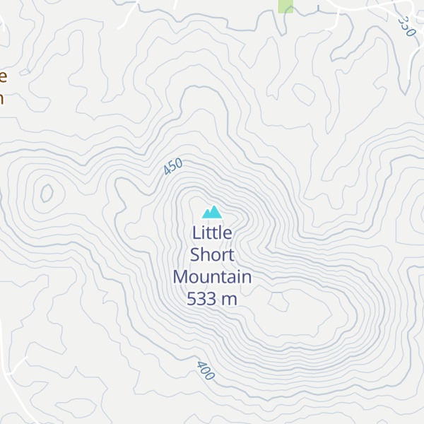 Map of Little Short Mountain