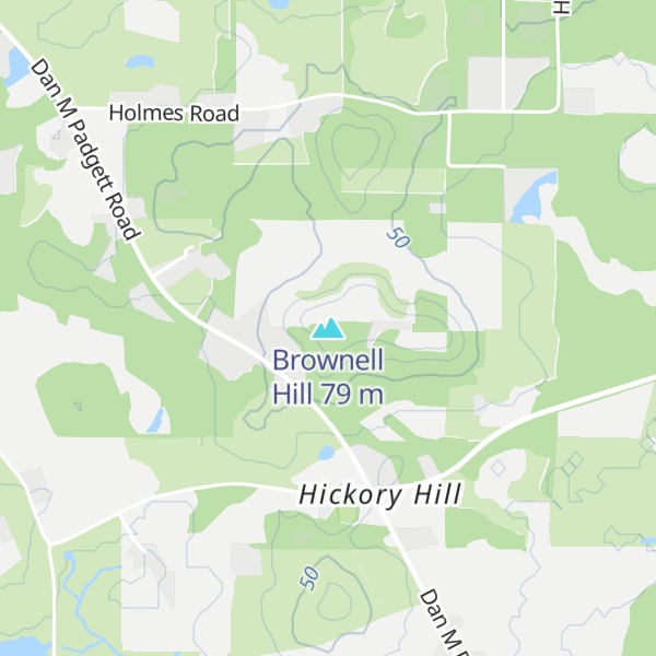 Map of Brownell Hill