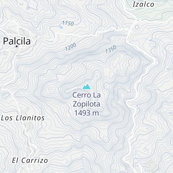 Map of Cerro La Zopilota