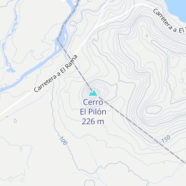 Map of Cerro El Pilón