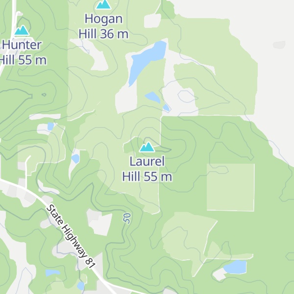 Map of Laurel Hill