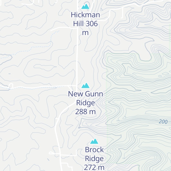 Map of New Gunn Ridge