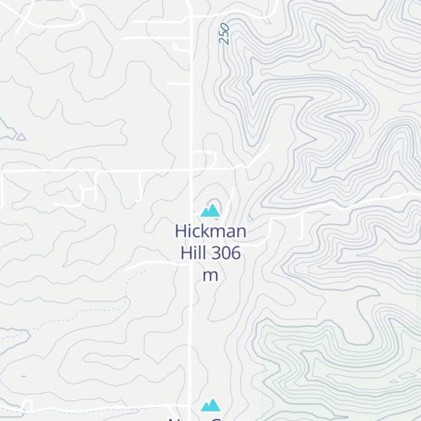 Map of Hickman Hill
