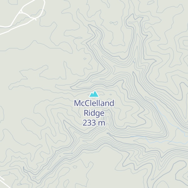 Map of McClelland Ridge