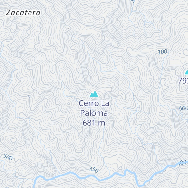 Map of Cerro La Paloma