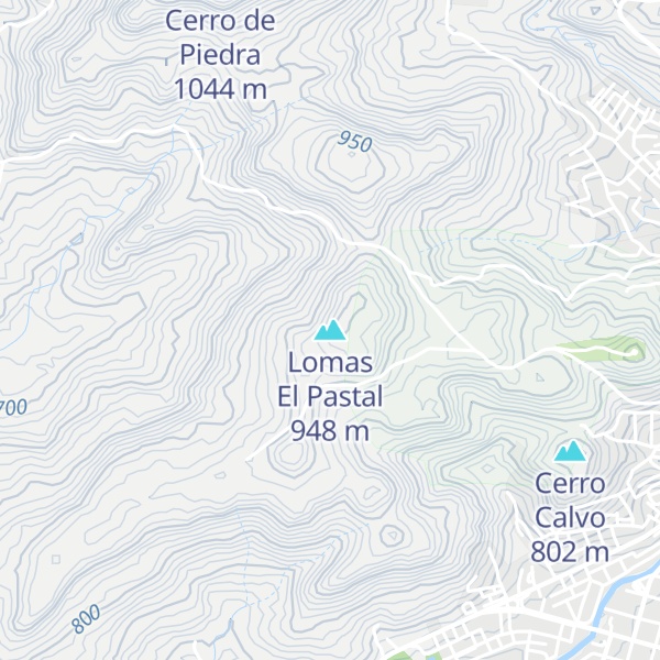 Map of Lomas El Pastal