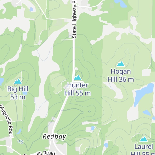 Map of Hunter Hill